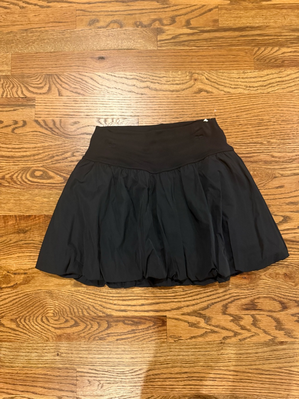 Black Circle Skirt with Wide Stretch Waistband